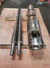 Parafuso duplo cônico 38CrMoAl e cilindro 65/132 para perfil de tubo de PVC WPC Spc
